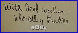 Signed by DOROTHY PARKER The Viking Portable Library 1944 First Edition Thus