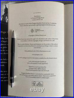 Signed first edition of Conclave by Robert Harris