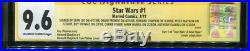 Star Wars #1 CGC 9.6 signed Stan Lee+8 Marvel comics 1977