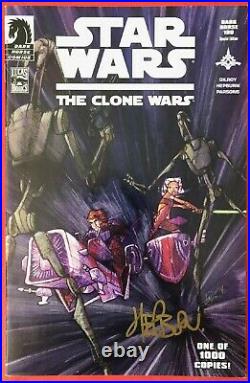 Star Wars The Clone Wars (2008) #1 Signed Variant Comic Book 1st Ahsoka
