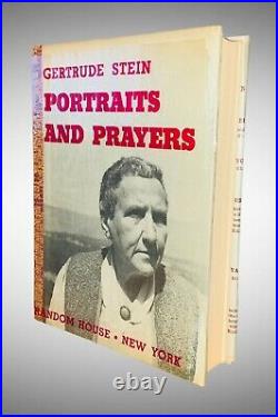 Stein/Portraits and Prayers First Edition with Original Jacket! Signed! Scarce