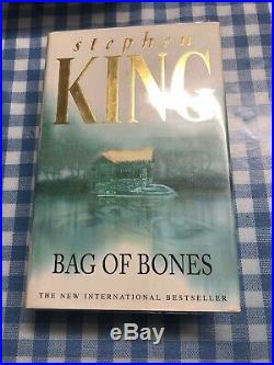 Stephen King Bag Of Bones 1998 UK Signed HBDJ 1998 1st edition