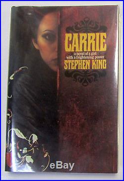 Stephen King Carrie TRUE First Edition 1st Printing Signed withcode P6 on p. 199