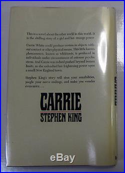 Stephen King Carrie TRUE First Edition 1st Printing Signed withcode P6 on p. 199