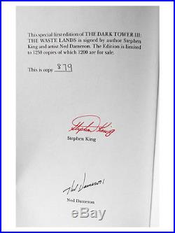 Stephen King DARK TOWER WASTELANDS Signed Limited Edition First Fine