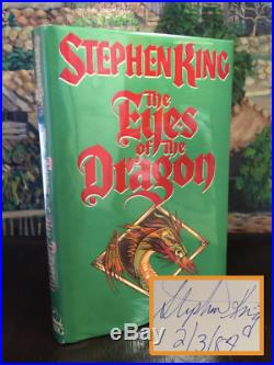 Stephen King Eyes Of The Dragon TRUE First Edition SIGNED (2/3/87) $18.95 VIKING