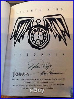 Stephen King INSOMNIA Signed Limited First Edition, Leather Bound Illustrated VF