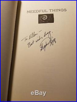 Stephen King NEEDFUL THINGS Signed First Edition Fine/Fine