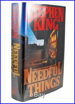 Stephen King NEEDFUL THINGS Signed First Edition Fine/Fine Rare Illustrated
