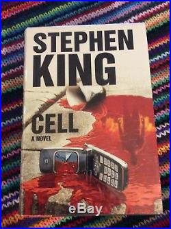 Stephen King, SIGNED! , Cell, 1st Edition, 1st Printing, Mylar