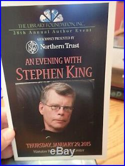Stephen King Signed First Edition Revival With Pamphlet From Signing 1/29/2015