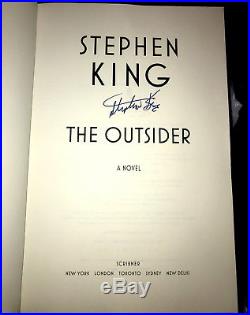 Stephen King Signed First Edition The Outsider 1st/1st Hardcover Book Coa Proof
