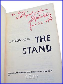 Stephen King THE STAND Signed First Edition 1st/1st 1978 Printing NF+