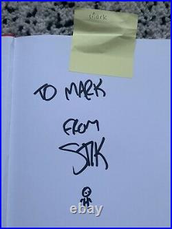 Stik Hardcover Book with Blue Poster First Edition 2015 both signed