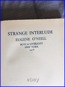 Strange Interlude Eugene O'Neil Signed First Edition