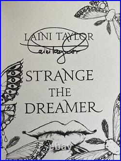 Strange The Dreamer By Laini Taylor Signed 1st Edition Hardback Sprayed Edges