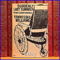 Suddenly Last Summer, Tennessee Williams. Signed First Edition, 1st Printing