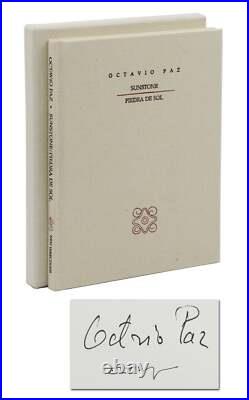Sunstone / Piedra de Sol by OCTAVIO PAZ SIGNED Limited First Edition 1991 1st