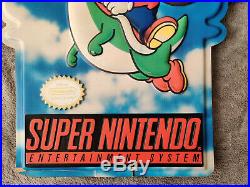 Super Nintendo Store Sign Super Mario Yoshi SNES Double SIded