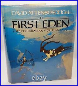 THE FIRST EDEN Sir David Attenborough SIGNED 1st/1st 1987 with card