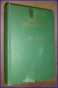 THE FOUNTAINHEAD by Ayn Rand TRUE FIRST EDITION hardcover SIGNED