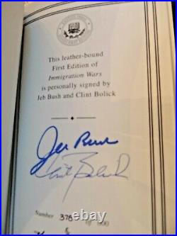 THE IMMIGRATION WARS Easton Press JEB BUSH SIGNED FIRST EDITION