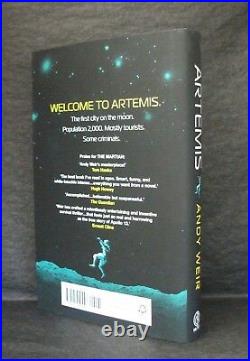 THE MARTIAN & ARTEMIS Andy Weir UK SIGNED LTD 1st EDITION