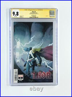 THOR 5 125 RIBIC VARIANT CGC 9.8 Signed By Donny Cates 1ST FULL BLACK WINTER