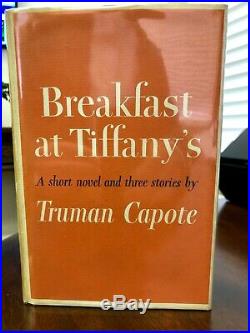 TRUMAN CAPOTE Breakfast at Tiffany's SIGNED FIRST EDITION (1958) Certified