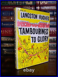 Tambourines To Glory SIGNED & DATED by LANGSTON HUGHES 1st Edition Hardback