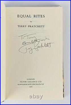 Terry Pratchett Equal Rites First Edition Signed & Inscribed
