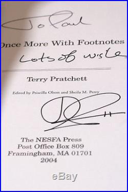 Terry Pratchett Once More With Footnotes 2004, UK Signed First Edition