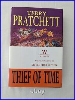 Terry Pratchett SIGNED Thief of Time FIRST EDITION 2001 Doubleday