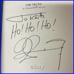 Terry Pratchett Signed & Sketch The Truth UK First Edition 1/1 HBK Discworld