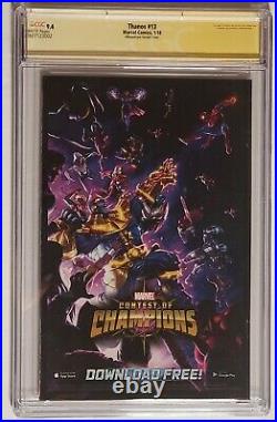Thanos #13 Albuquerque Variant Signed Josh Brolin 1st Cosmic Ghost Rider Cgc 9.4
