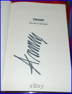The Art Of The Deal D. Trump 1987 (Signed & Stated 1st Edition) VG+++