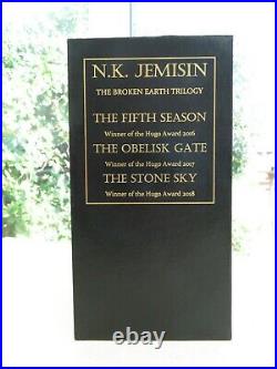 The Broken Earth trilogy by N. K. Jemisin signed UK 1st editions