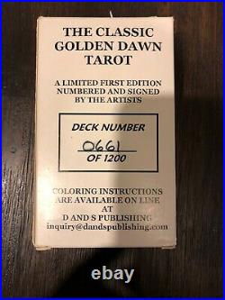 The Classic Golden Dawn Tarot Deck In Black And White FIRST EDITION Signed