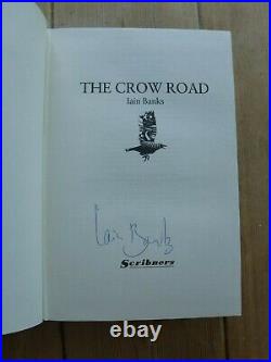 The Crow Road by Iain Banks (Hardcover, 1992) first edition signed