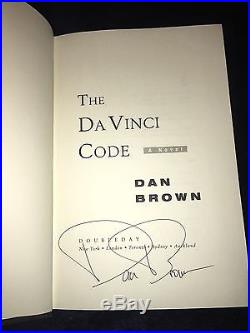 The Da Vinci Code Dan Brown Autographed Signed True First Edition Psa Dna