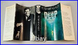 The Deep-Peter Benchley-SIGNED! -INSCRIBED! -TRUE First/1st Edition-JAWS-VERY RARE