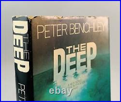 The Deep-Peter Benchley-SIGNED! -INSCRIBED! -TRUE First/1st Edition-JAWS-VERY RARE