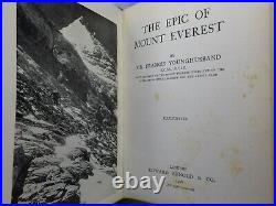 The Epic Of Mount Everest By Sir Francis Younghusband 1926 Signed First Edition