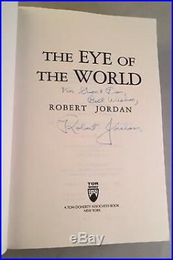 The Eye Of The World-Robert Jordan-2 Books! -SIGNED! -First/1st SC/TPB Editions