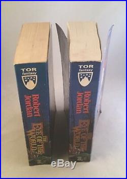 The Eye Of The World-Robert Jordan-2 Books! -SIGNED! -First/1st SC/TPB Editions