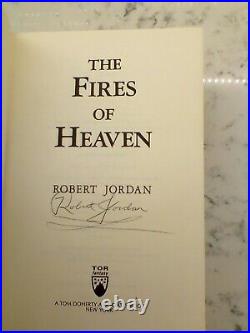 The Fires of Heaven Wheel of Time First Edition & Printing SIGNED Robert Jordan