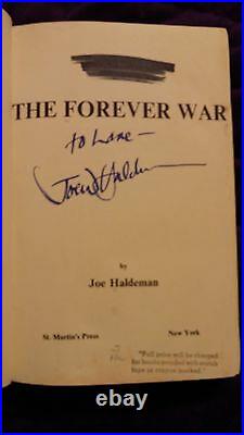 The Forever War by Joe Haldeman 1974 HCDJ First Edition SIGNED
