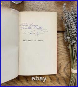 The Game of Logic Lewis Carroll Signed 1887 First Edition 1st The Game of Logic Lewis Carroll Signed 1887 First Edition 1st