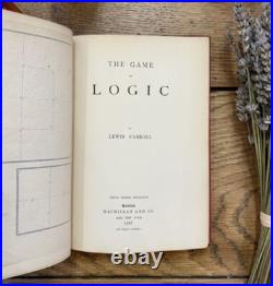 The Game of Logic Lewis Carroll Signed 1887 First Edition 1st The Game of Logic Lewis Carroll Signed 1887 First Edition 1st