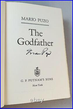 The Godfather-Mario Puzo-SIGNED! -First/1st Book Club Edition-HC/DJ- VERY RARE